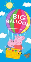 Peppa Pig strandlaken luchtballon 70 x 140 cm - thumbnail