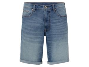 LIVERGY Heren jeansshort (54, Lichtblauwe denim)