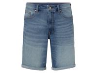 LIVERGY Heren jeansshort (54, Lichtblauwe denim) - thumbnail