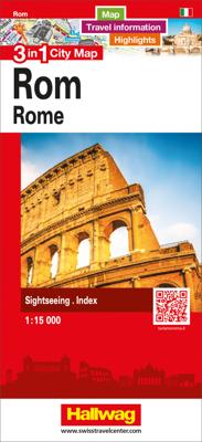 Stadsplattegrond Rome 3 in 1 CityMap | Hallwag