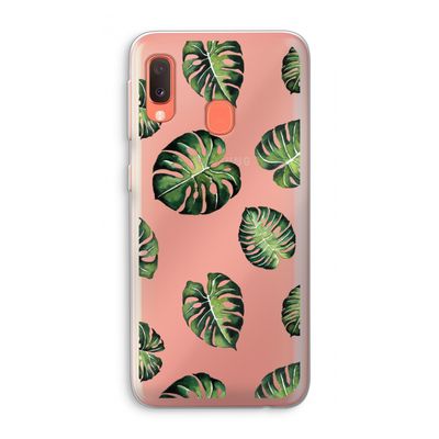 Tropische bladeren: Samsung Galaxy A20e Transparant Hoesje