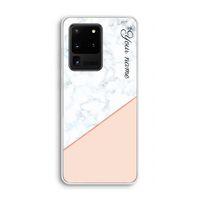 Marmer in stijl: Samsung Galaxy S20 Ultra Transparant Hoesje Marmer in stijl: Samsung Galaxy S20 Ultra Transparant Hoesje
