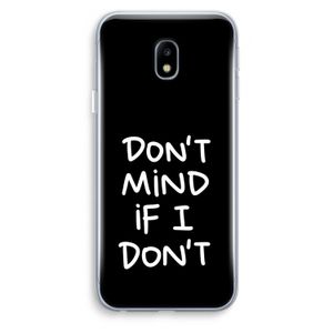 Don't Mind: Samsung Galaxy J3 (2017) Transparant Hoesje