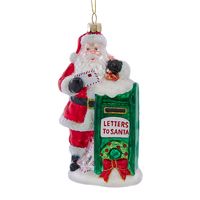 Ornament Noble Gems Santa glas h15 cm - Kurt s adler