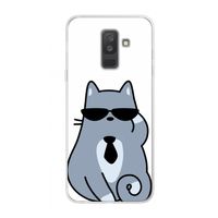 Cool cat: Samsung Galaxy A6 Plus (2018) Transparant Hoesje