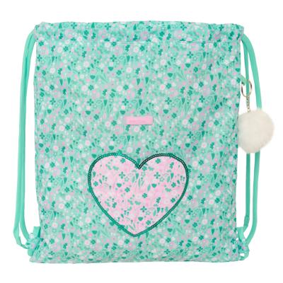 Rugtas met Koordjes Safta Cuore Munt 35 x 40 x 1 cm
