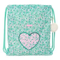 Rugtas met Koordjes Safta Cuore Munt 35 x 40 x 1 cm