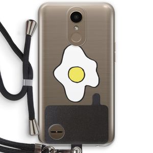 Spiegelei: LG K10 (2017) Transparant Hoesje met koord