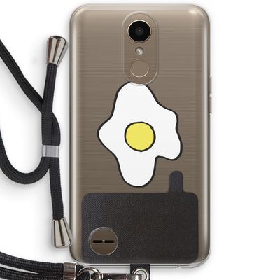 Spiegelei: LG K10 (2017) Transparant Hoesje met koord