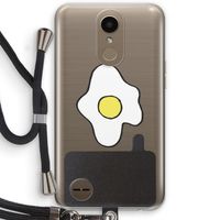 Spiegelei: LG K10 (2017) Transparant Hoesje met koord