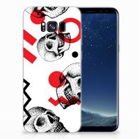 Silicone Back Case Samsung Galaxy S8 Plus Skull Red