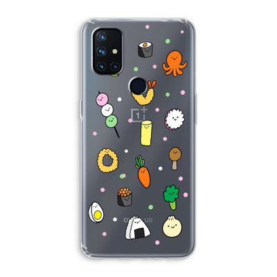 Happy bento friends: OnePlus Nord N10 5G Transparant Hoesje