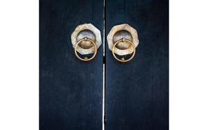 Goossens Schilderij Knock On My Door, 74 x 74 cm