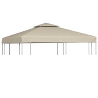 VidaXL Vervangend tentdoek prieel 310 g/m² 3x3 m beige