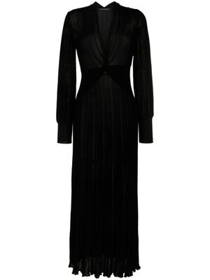 Antonino Valenti robe-portefeuille Noemi à plis - Noir
