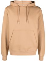 SANDRO hoodie en coton à logo brodé - Marron