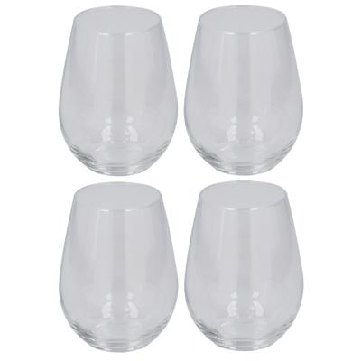 Alpina Drinkglazen - 8x stuks - glas - transparant - 350 ml - voor koude dranken