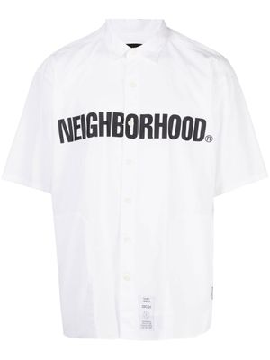 Neighborhood chemise à logo imprimé - Blanc