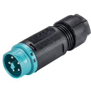 Wieland Electric 46.052.4553.6 Ronde connector Stekker, recht Totaal aantal polen: 4 + PE Serie (ronde connectoren): RST® MINI 1 stuk(s)