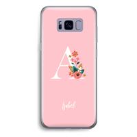 Pink Bouquet: Samsung Galaxy S8 Plus Transparant Hoesje - thumbnail
