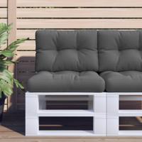 VidaXL Palletkussens 2 st stof antracietkleurig VidaXL Palletkussens 2 st stof antracietkleurig