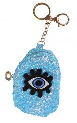 Create It! sleutelhanger tasje 9,5 cm blauw Create It! sleutelhanger tasje 9,5 cm blauw