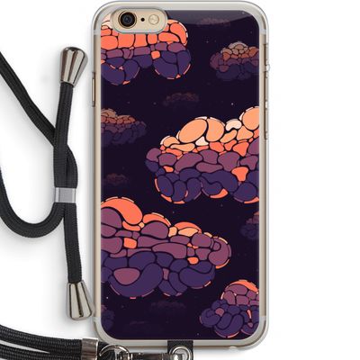 Patroon Wolken: iPhone 6 PLUS / 6S PLUS Transparant Hoesje met koord