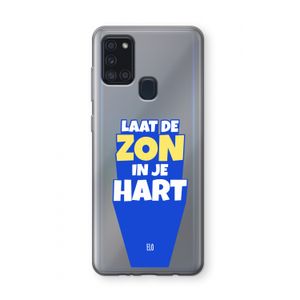 Laat de zon in je hart: Samsung Galaxy A21s Transparant Hoesje