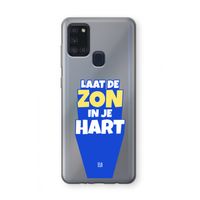 Laat de zon in je hart: Samsung Galaxy A21s Transparant Hoesje