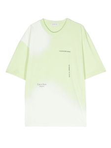 Calvin Klein Kids t-shirt en coton à logo imprimé - Vert