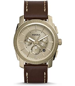 Horlogeband Fossil FS5075 Leder Bruin 24mm