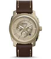 Horlogeband Fossil FS5075 Leder Bruin 24mm