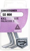 Schroefduimen 50mm rvs 5st - Deltafix