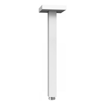 Douchearm Tres Exclusive | 29 cm | Plafond montage | Messing | Vierkant | Wit mat
