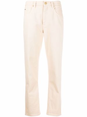 Brunello Cucinelli jean droit à taille haute - Tons neutres