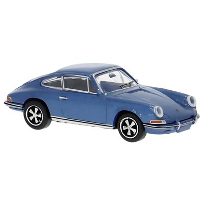 Brekina Modelauto - Porsche 911 - blauw - 4,5 x 2 cm - speelgoedauto