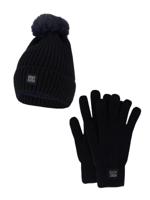 Heatkeeper Dames Winter Set - Muts + Handschoenen - Navy