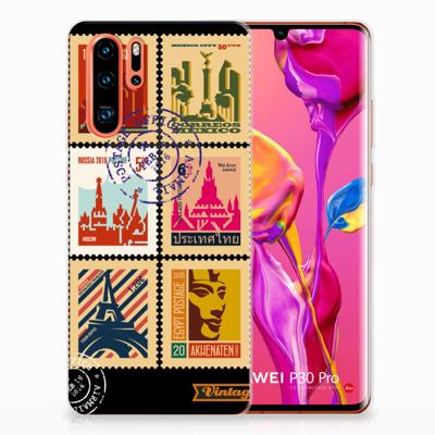 Huawei P30 Pro | Silliconen Back Cover | Postzegels