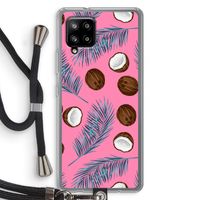 Kokosnoot roze: Samsung Galaxy A42 5G Transparant Hoesje met koord
