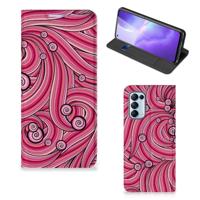 OPPO Find X3 Lite | Bookcase | Swirl Pink