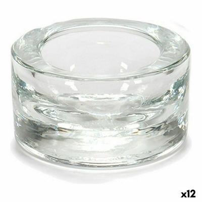 Kaarshouder Transparant Glas 7 x 3,5 x 7 cm (12 Stuks)