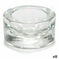 Kaarshouder Transparant Glas 7 x 3,5 x 7 cm (12 Stuks)
