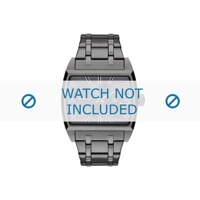 Diesel horlogeband DZ1706 Roestvrij staal (RVS) Grijs 30mm