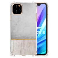 Apple iPhone 11 Pro Stevig Telefoonhoesje Wood Concrete