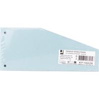 Q-CONNECT trapezium verdeelstroken, pak van 100 stuks, blauw
