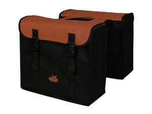 Greenlands dubbele fietstas 34 liter zwart/rood
