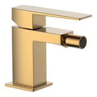 Bidetkraan Tres Slim | Opbouw | Mengkraan | 1-hendel | Vierkant | 24k Goud mat