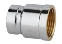 Kirchhoff Messing reduceerdoosje dubbel, chroom, 3/4"IT x 1/2"IT - 989372155