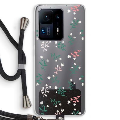 Small white flowers: Xiaomi Mi Mix 4 Transparant Hoesje met koord