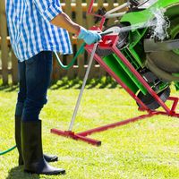 Ride on Mower Jack Lift Onderhoudshulpmiddel met 400KG Capaciteit voor Tuintrekkers en Grasmaaiers - thumbnail